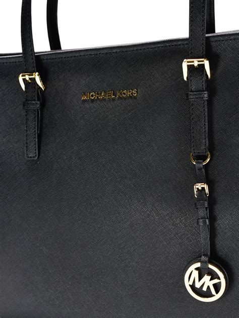 sac fourre-tout en cuir noir michael michael kors|Fourre.